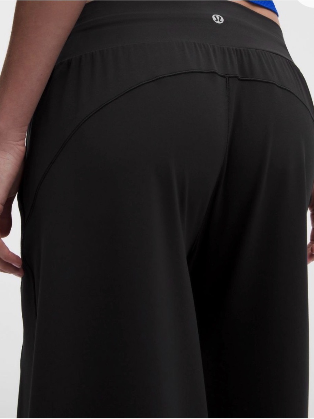 lululemon athletica Black Drawstring Wide-Leg Track Pants - Picture 5 of 8